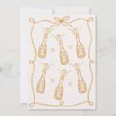 Invitation Chaussures Whimsical Neutres Prêtes À Pop Baby sho (Dos)