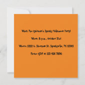 Invitation Chauve-lune d'Halloween Jack-o-Lantern (Dos)