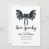 Invitation Chauve-souris d'Halloween Arc Deux Anniversaire 2 (Devant)