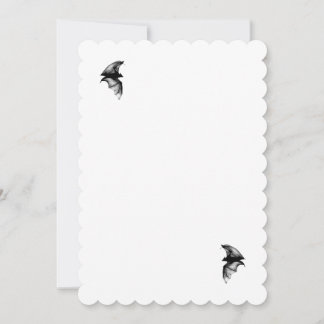 Invitation Chauve-souris gothique Vampire