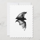 Invitation Chauves-souris vampires gothiques (Dos)