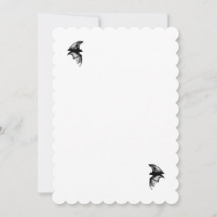 Invitation Chauves-souris vampires gothiques