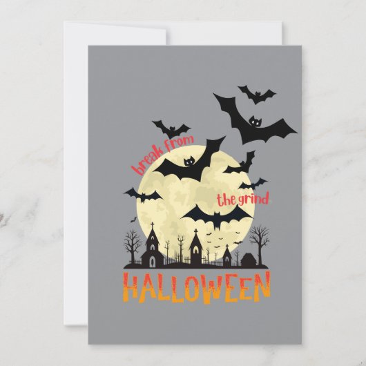Invitation Chauves-Souris Volantes (Devant)