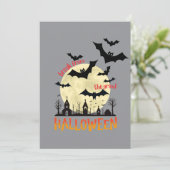 Invitation Chauves-Souris Volantes (Debout devant)