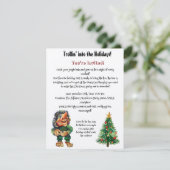 Invitation Cheeky Christmas Troll et Tree Delight (Debout devant)