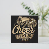 Invitation Cheer Senior 2025 Pom-pom girl Graduation Classe D (Debout devant)