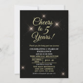 Invitation Cheer to Five Years, 5th Anniversary (Devant)