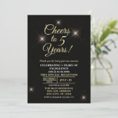 Invitation Cheer to Five Years, 5th Anniversary (Debout devant)
