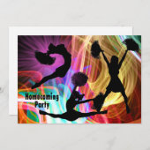 Invitation Cheerleaders Laser Électrique Show Homecoming (Devant / Derrière)