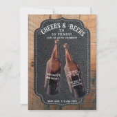 Invitation Cheers and Beers 30th Beer Birthday Party (Devant)