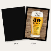 Invitation Cheers And Beers 30th Birthday