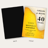 Invitation Cheers And Beers 40th Birthday