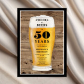 Invitation Cheers And Beers 50th Birthday