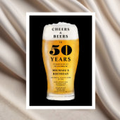 Invitation Cheers And Beers 50th Birthday