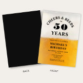 Invitation Cheers And Beers 50th Birthday