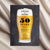 Invitation Cheers And Beers 50th Birthday