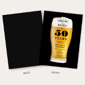 Invitation Cheers And Beers 50th Birthday
