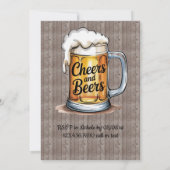 Invitation Cheers and Beers Adult Birthday Bash (Dos)
