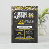 Invitation Cheers and Beers to 29 Years Surprise Backyard (Debout devant)