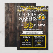 Invitation Cheers and Beers to 38 Years Brewery Birthday (Devant / Derrière)