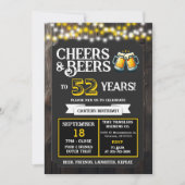 Invitation Cheers and Beers to 52 Years Brewery Birthday (Devant)