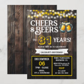 Invitation Cheers and Beers to 81 Years Surprise Brewery (Devant / Derrière)