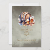 Invitation Cheers Beers 40 Years Black Smokey Men's Birthday (Dos)