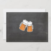 Invitation CHEERS & BEERS Anniversaire Fête N'importe quel âg (Dos)