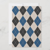 Invitation Cheers & Beers Tendance Blue Enterrement de Vie de (Dos)