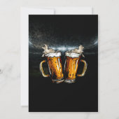 Invitation Cheers & Bières Anniversaire Vintage (Dos)