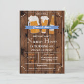 Invitation Cheers & Bières BBQ Anniversaire Fête N'IMPORTE QU (Debout devant)