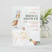 Invitation Cheers bridal shower (Debout devant)