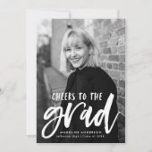 Invitation Cheers roses chauds à la Grad Photo Grad (Devant)
