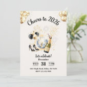Invitation Cheers to 2026 New Year’s Eve Party (Debout devant)