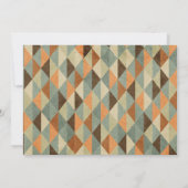 Invitation "Cheers to 40 years" géométrique vintag (Dos)