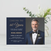 Invitation Cheers to 60 Years Invite (Debout devant)