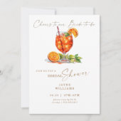 Invitation Cheers to Our Bride-to-be Aperol Spritz Bridal  (Devant)