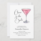 Invitation Cheers to the Bride Cosmopolitan Bridal Shower (Devant)