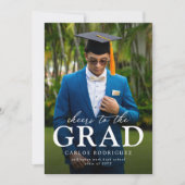 Invitation Cheers to the Grad Photo Graduation (Devant)