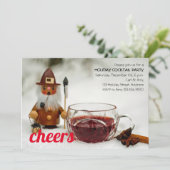 Invitation Cheers Vins Mulled & Gnome Holiday Cocktail (Debout devant)