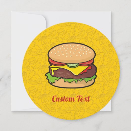 Invitation Cheeseburger (Devant)