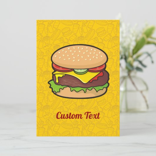 Invitation Cheeseburger (Debout devant)