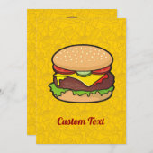 Invitation Cheeseburger (Devant / Derrière)