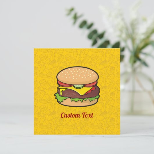 Invitation Cheeseburger (Debout devant)