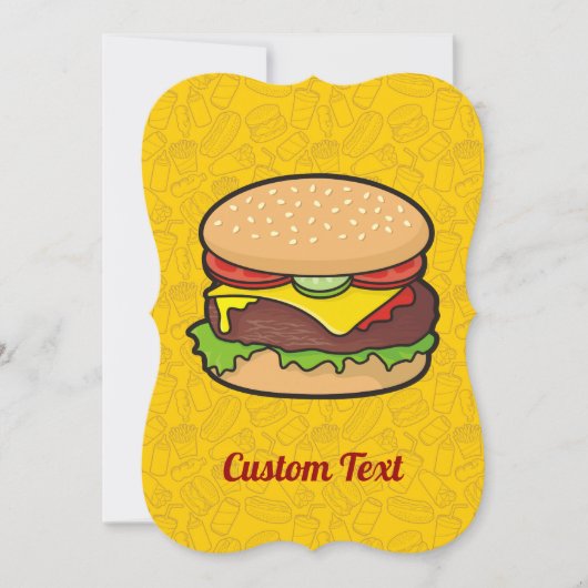 Invitation Cheeseburger (Devant)