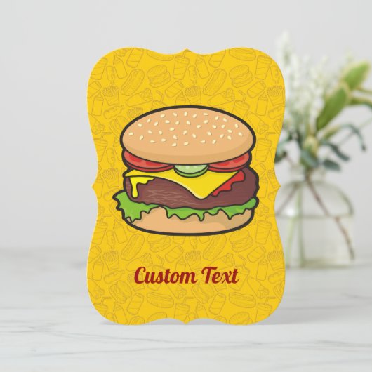 Invitation Cheeseburger (Debout devant)