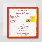 Invitation Cheeseburger et pommes chips (Dos)