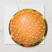 Invitation Cheeseburger grillé au BBQ de jardin (Devant)