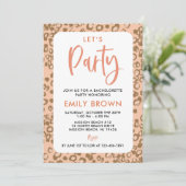 Invitation Cheetah Imprimer Anniversaire ou occasion spéciale (Debout devant)