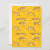 Invitation Cheetah Joyeux anniversaire (Dos)